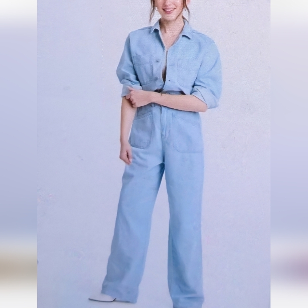 Nwt Women's Denim Jumpsuit/Overalls Size 12